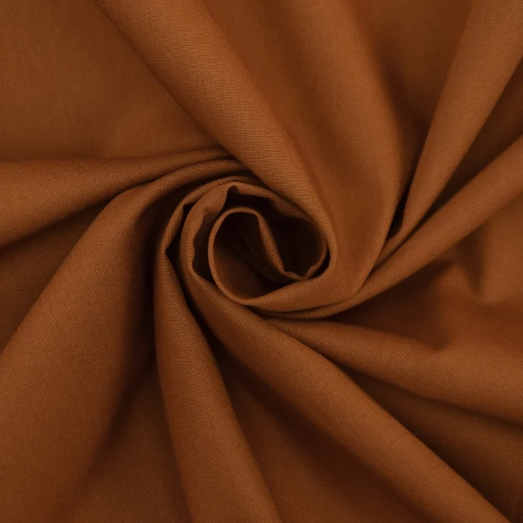 Baumwollstoff Popeline terracotta