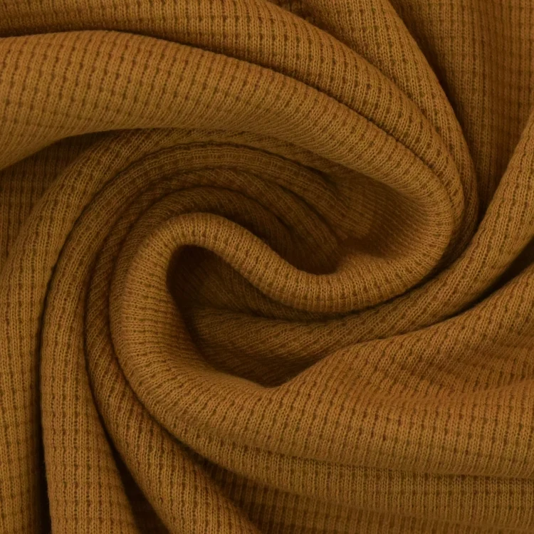 Baumwollwaffeljersey Lilli, camel