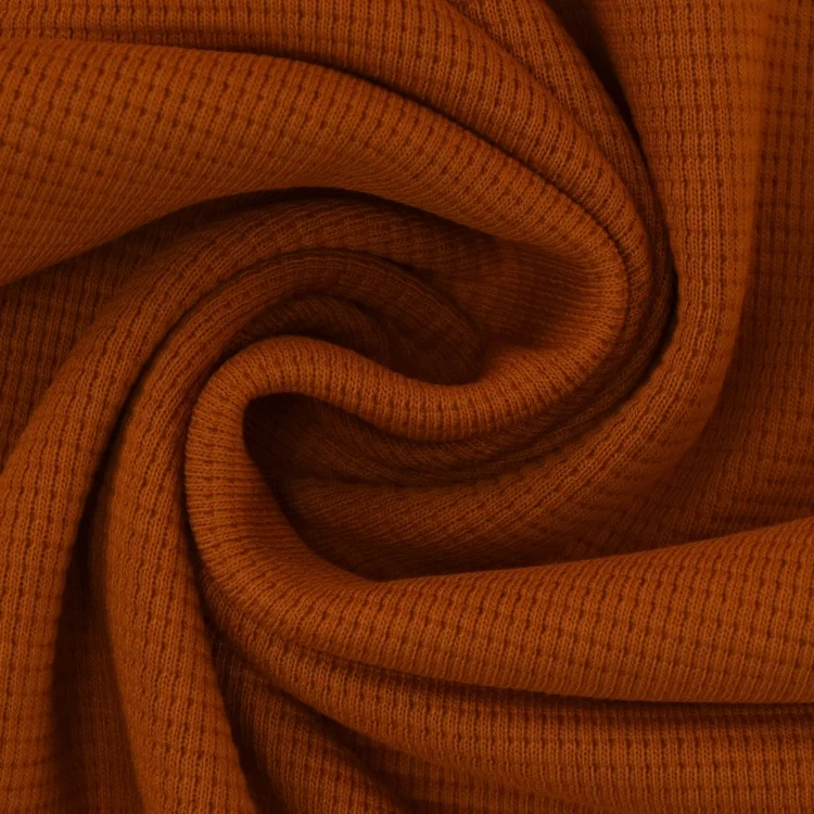 Baumwollwaffeljersey Lilli, terracotta
