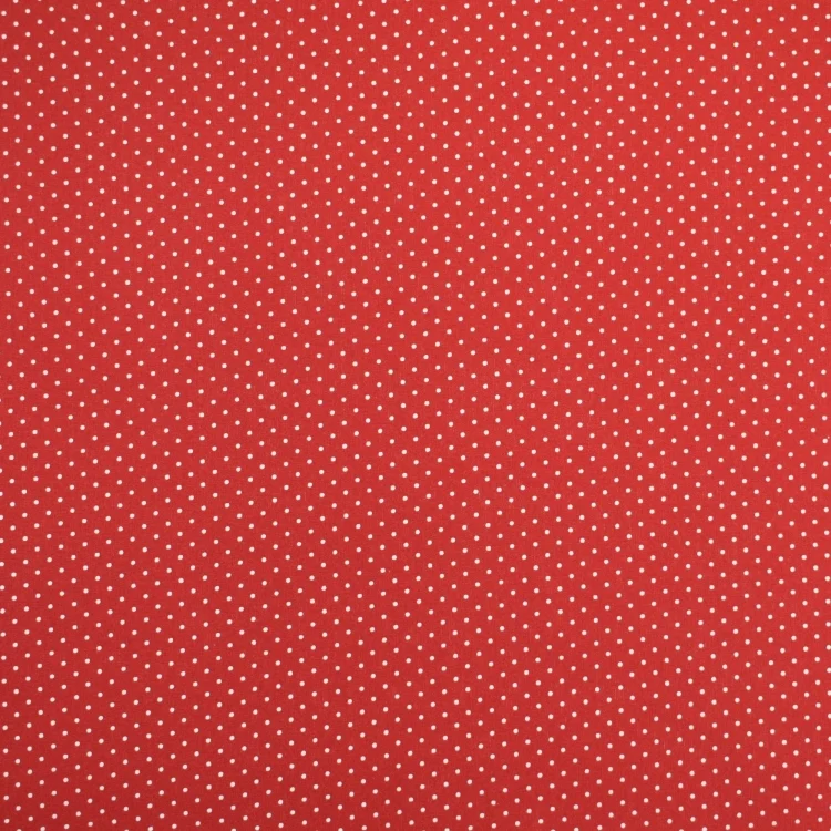 Beschichtete Baumwolle Punkte, rot