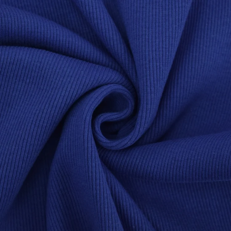 Bündchenstoff gerippt royalblau