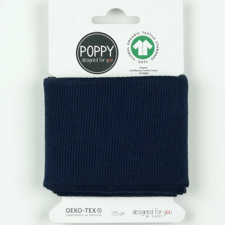 Cuff Bündchen Uni, marineblau