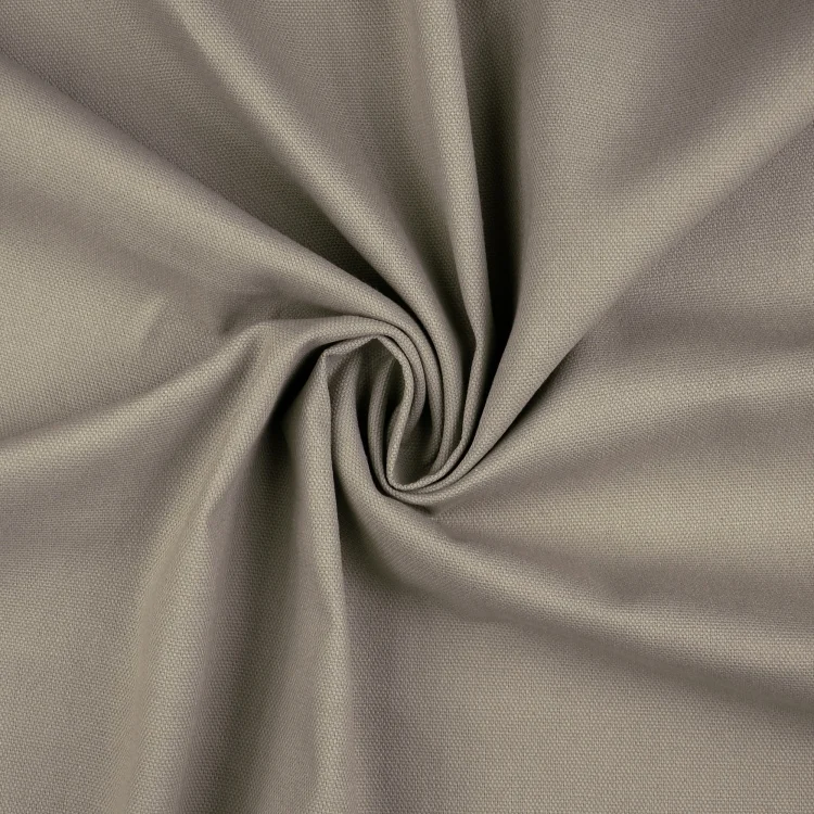 Dekostoff Canvas Stoff uni, graubeige