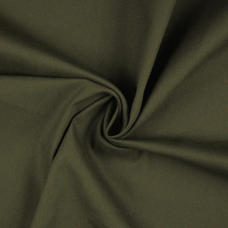 Dekostoff Canvas Stoff uni, khaki