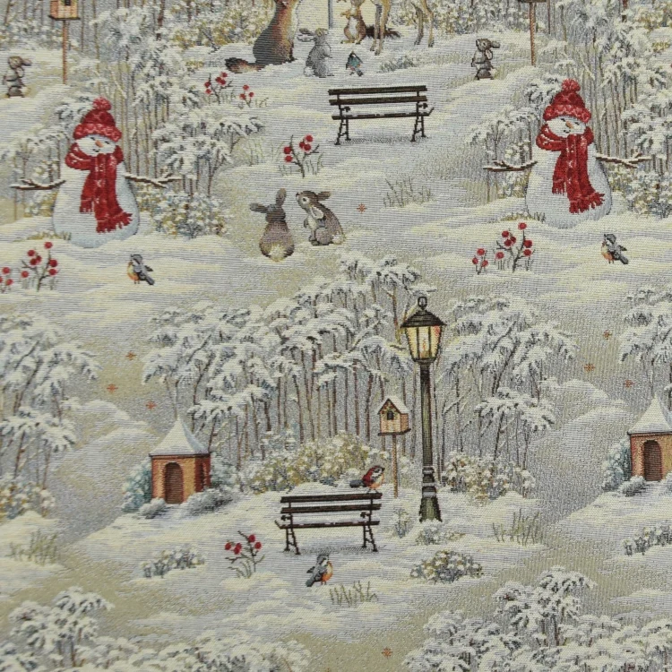 Dekostoff Gobelin Snowman