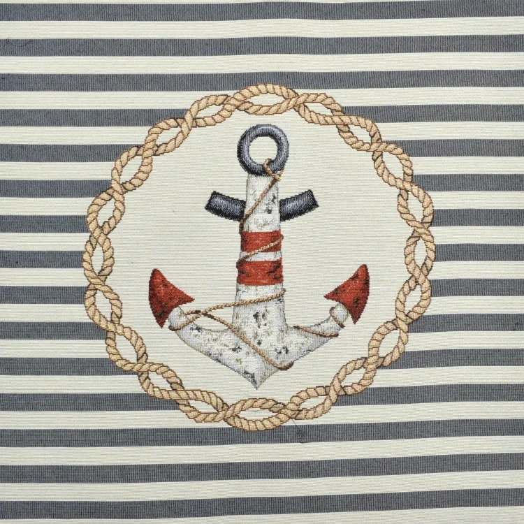 Dekostoff Gobelinstoff Panel Anker, 46 x 46 cm