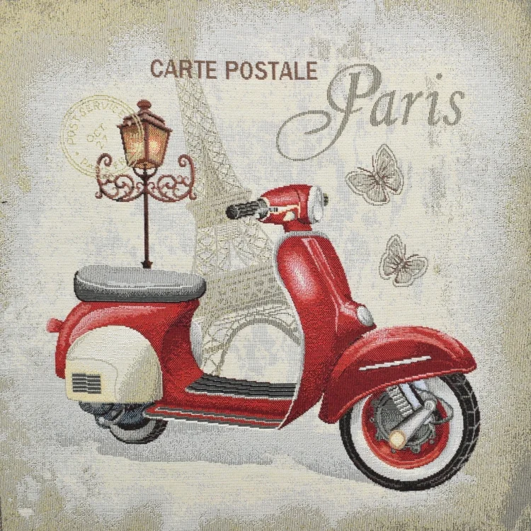 Dekostoff Gobelinstoff Panel Scooter, 46 x 46 cm