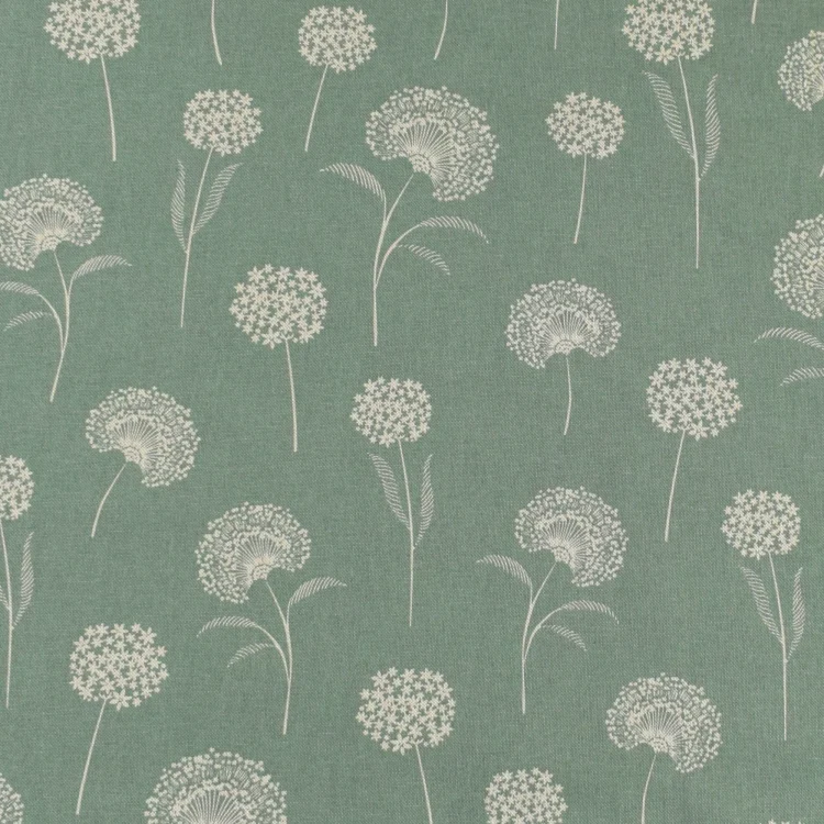 Dekostoff Halbpanama Dandelions, altgrün