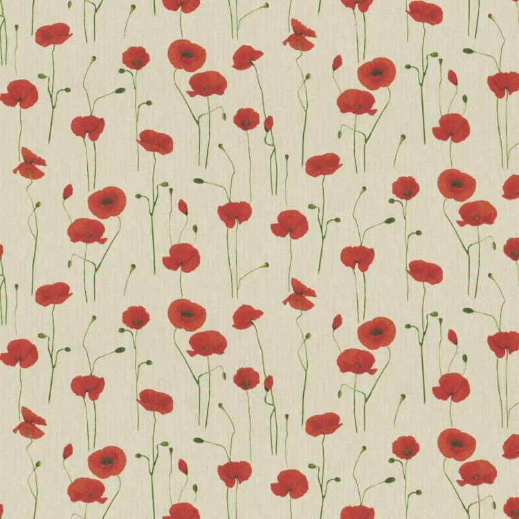 Dekostoff Halbpanama Mohn
