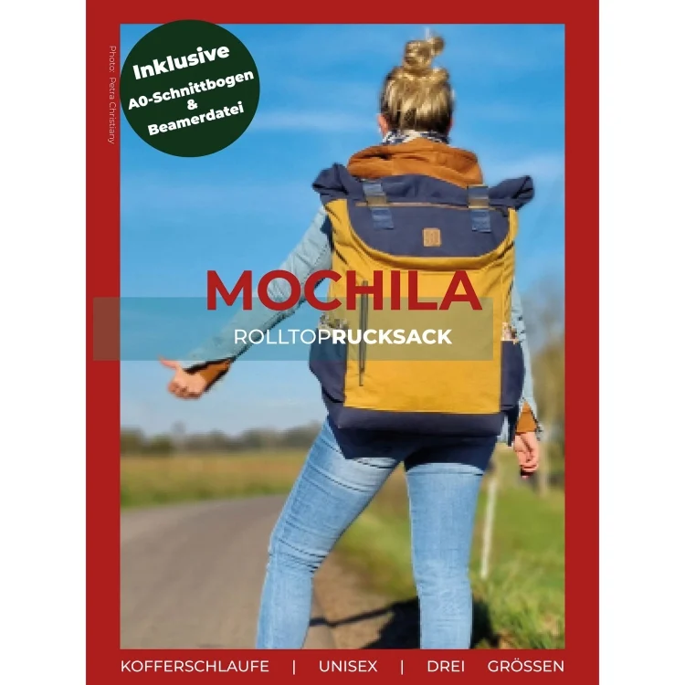 E-Book LaLilly Herzileien Rolltop-Rucksack "Backpack Mochila"