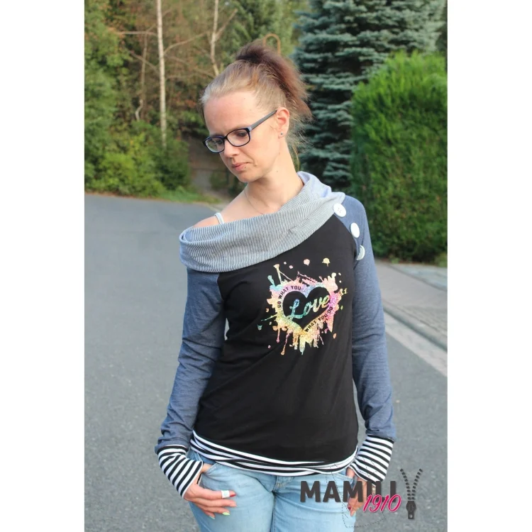 E-Book Mamili1910 Raglan-Kragen-Shirt Alea Damen