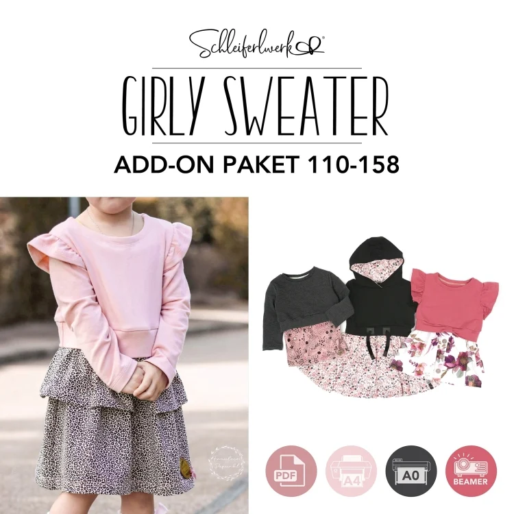 E-Book Schleiferlwerk Add on Girly Sweater 110- 158