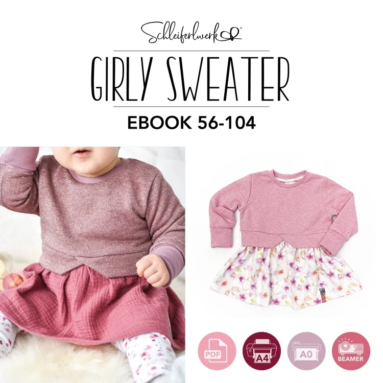 E-Book Schleiferlwerk Shirt Girly Sweater 56- 104