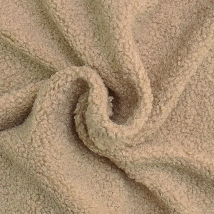 Feinstrick Bouclé uni, beige