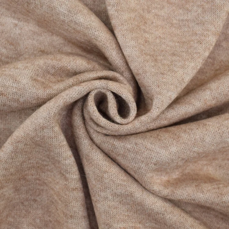 Feinstrickstoff Doubleface Lia Melange, braun