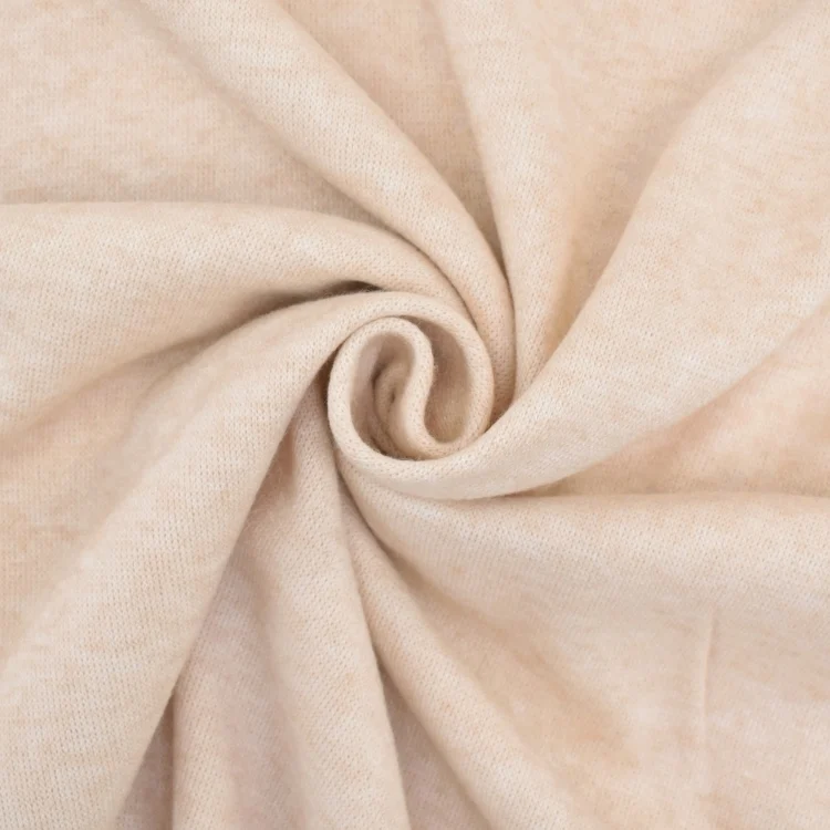 Feinstrickstoff Doubleface Lia Melange, ecru