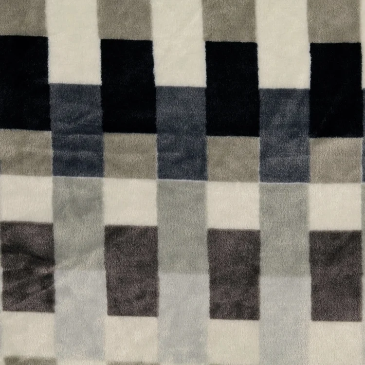Flanell Fleece Checker, schwarz