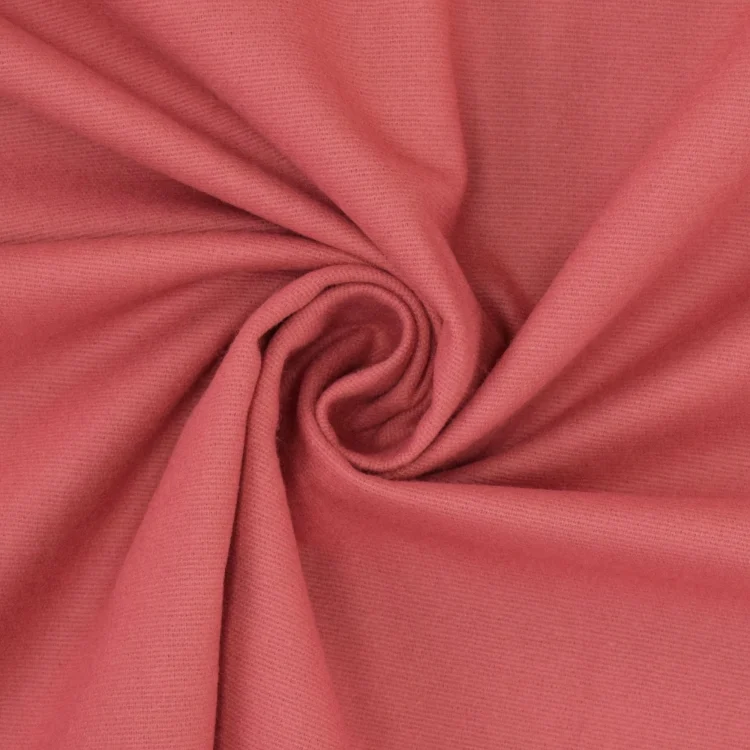 Flanellstoff uni, dunkelrosé