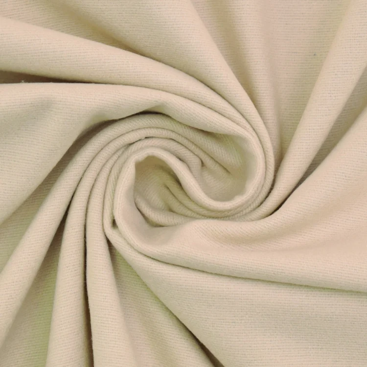 Flanellstoff uni, sand