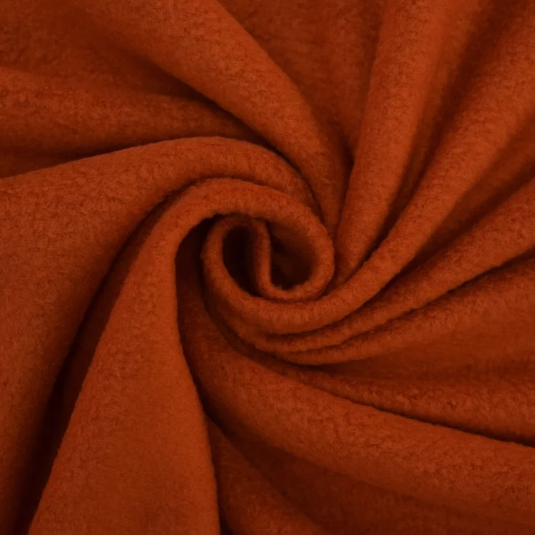 Fleece Antipilling dunkelterracotta