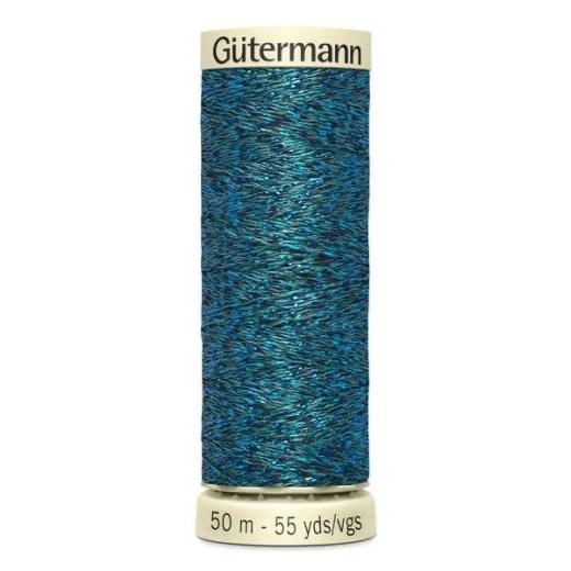 Gütermann Metalleffekt-Faden W 331 - 483 mittelblau