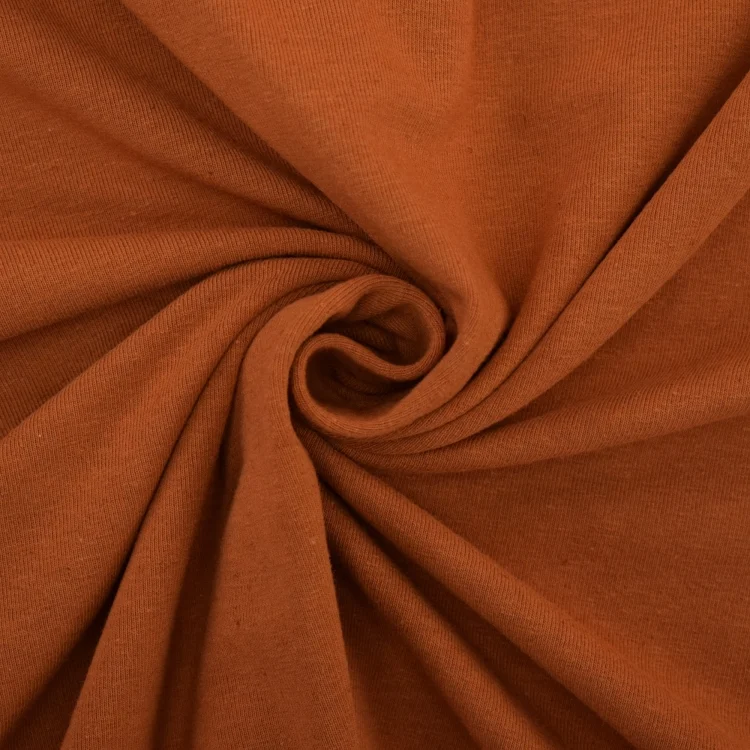 Leinenjersey, terracotta