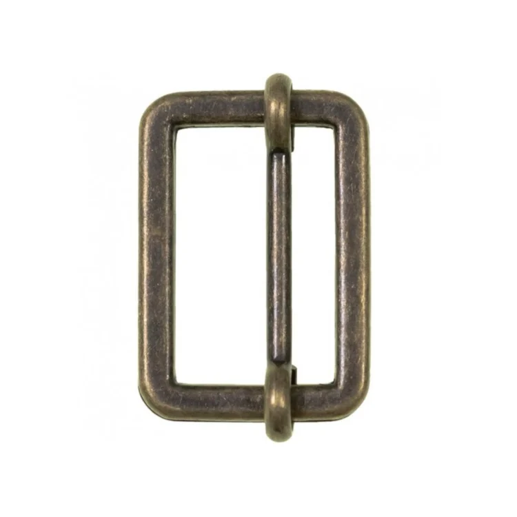 Leiterschnalle 25 mm, altgold