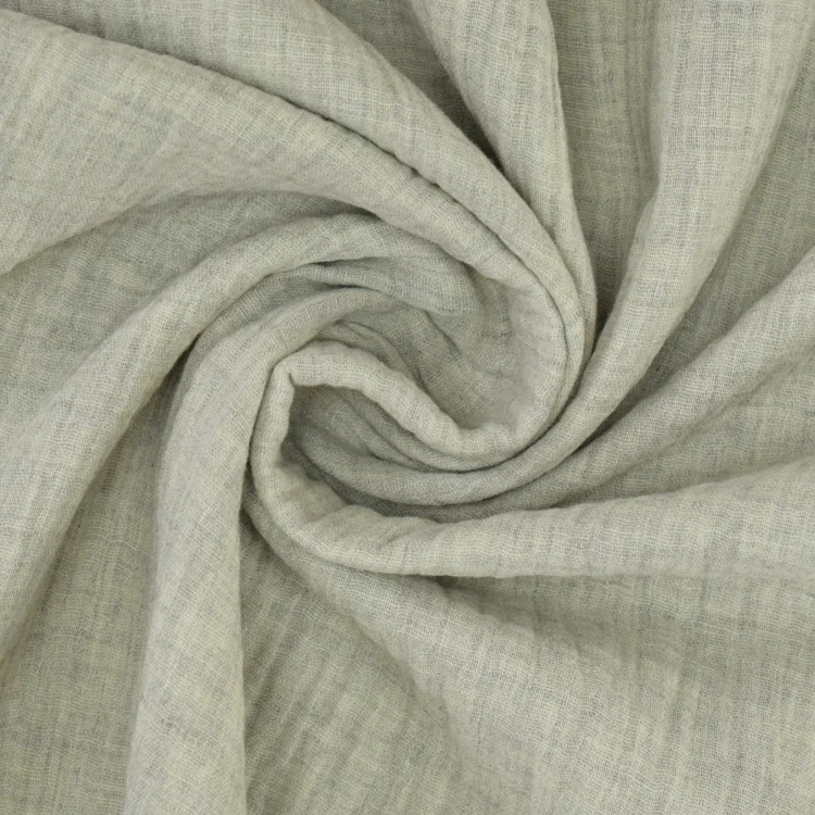 Musselin Double Gauze Melange, beige
