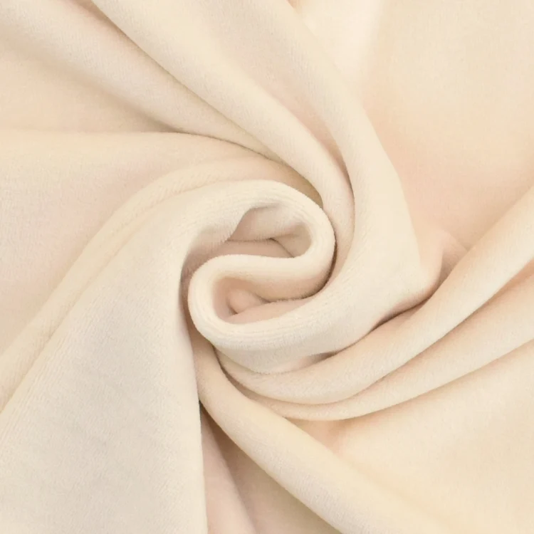 Nickistoff uni, creme