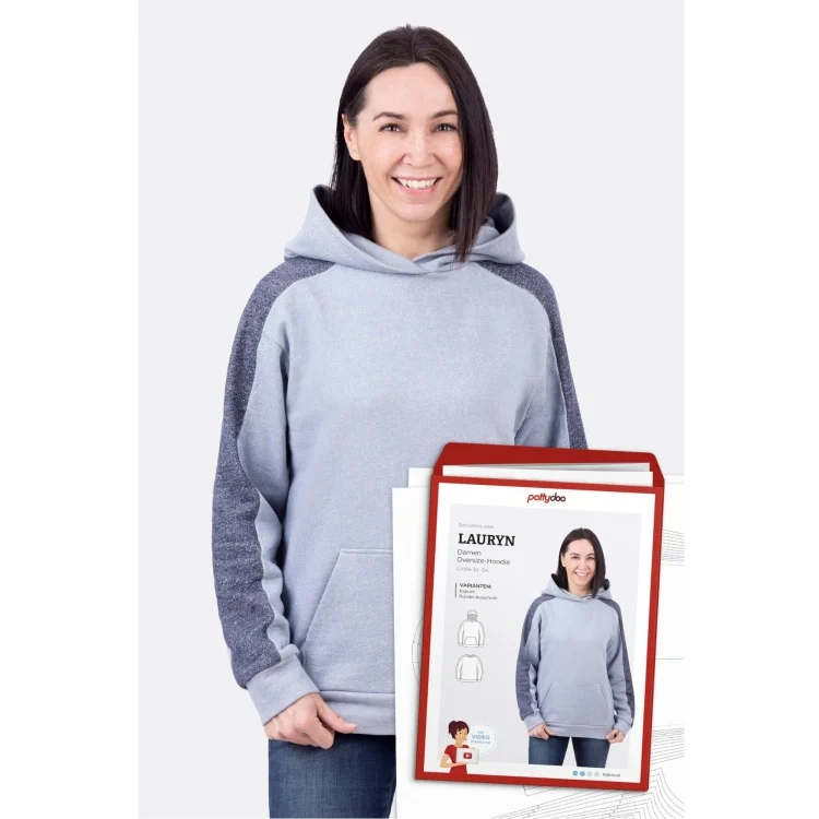 pattydoo Damen Oversize Hoodie Lauryn Papierschnittmuster