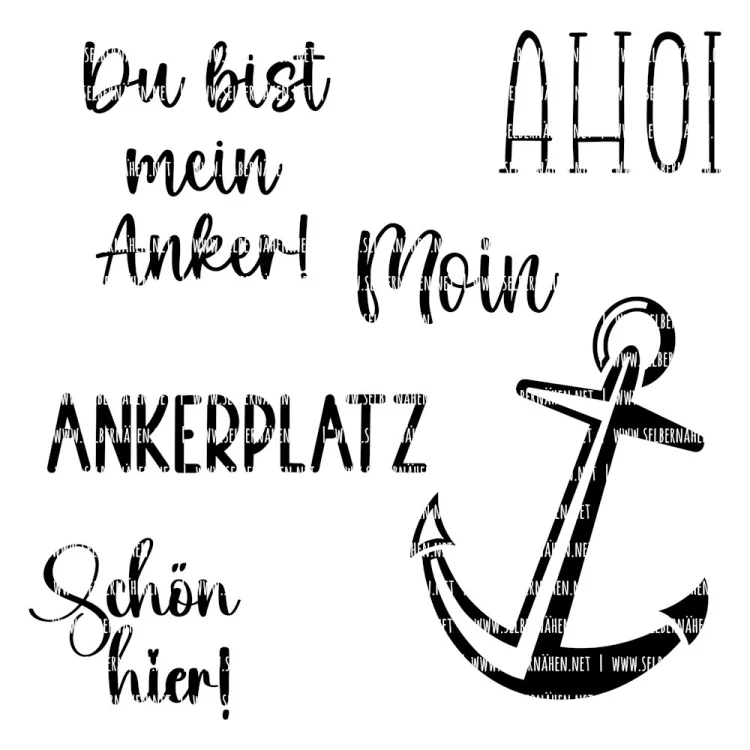 Plotterdatei Selbernähen.net Anker
