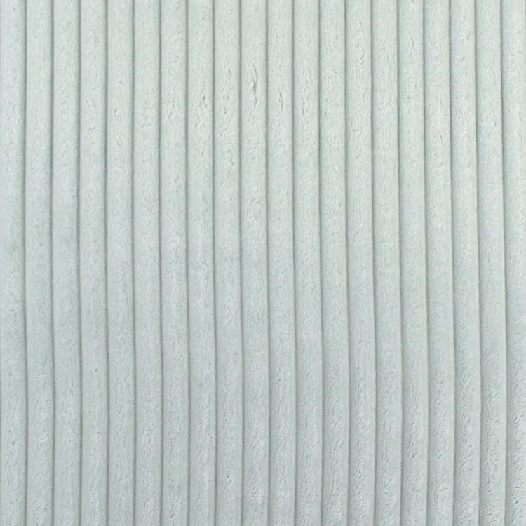 Plüschstoff Stripy, silbergrau