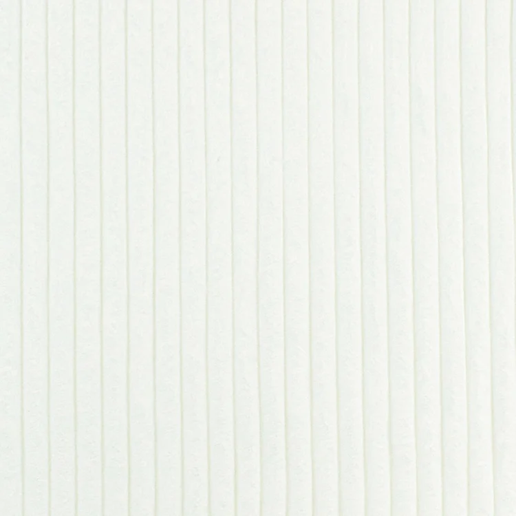Plüschstoff Stripy, wollweiss