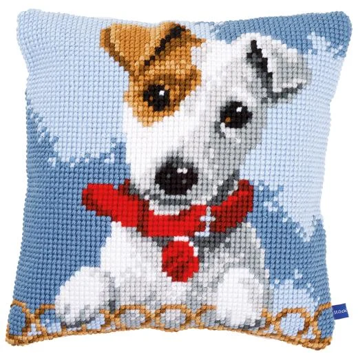 Vervaco - Kreuzstichkissen Jack Russel