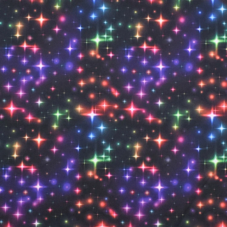 Polyesterjersey Color Stars, schwarz