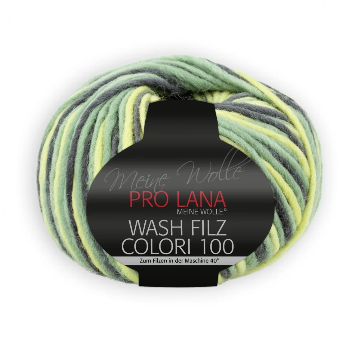 WASH-FILZ COLORI 100 - GELB/ GRAU (702)