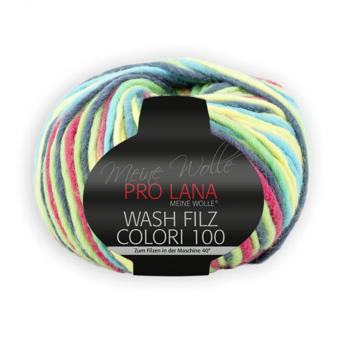 WASH-FILZ COLORI 100 - TÜRKIS/ KORALLE (703)