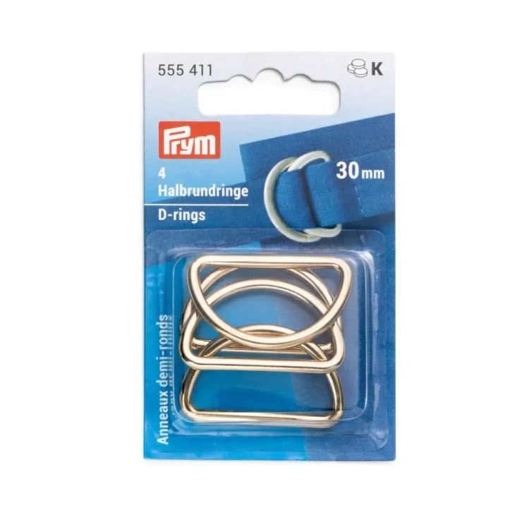 Prym D-Ringe 30 mm gold