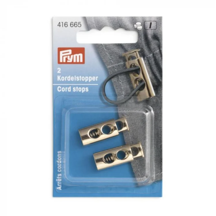 Prym Kordelstopper, 2 Loch, gold