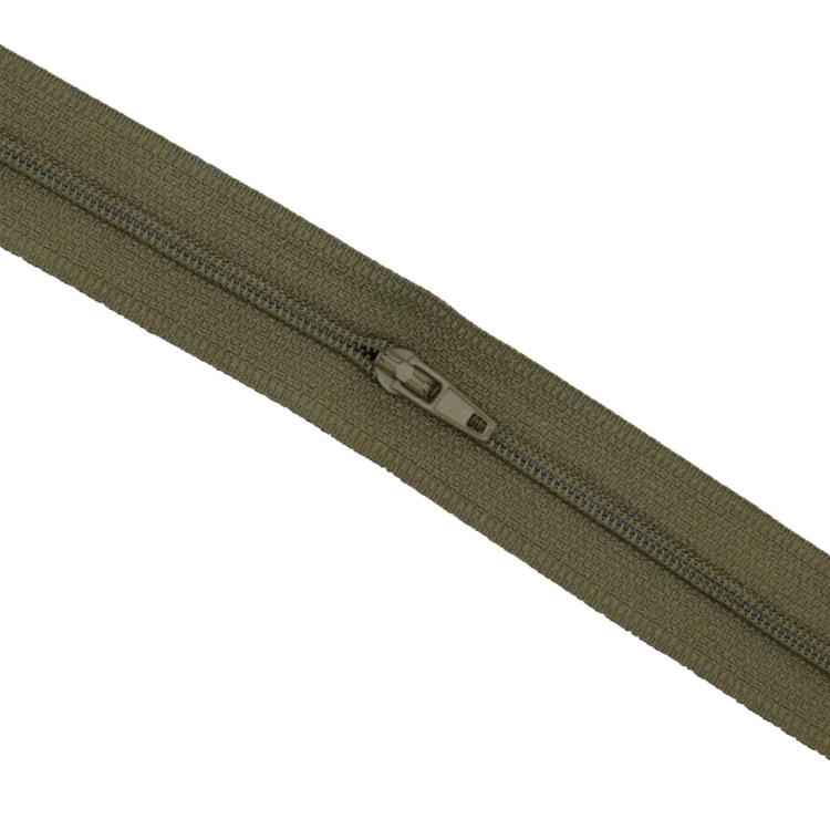Reißverschluss Meterware khaki