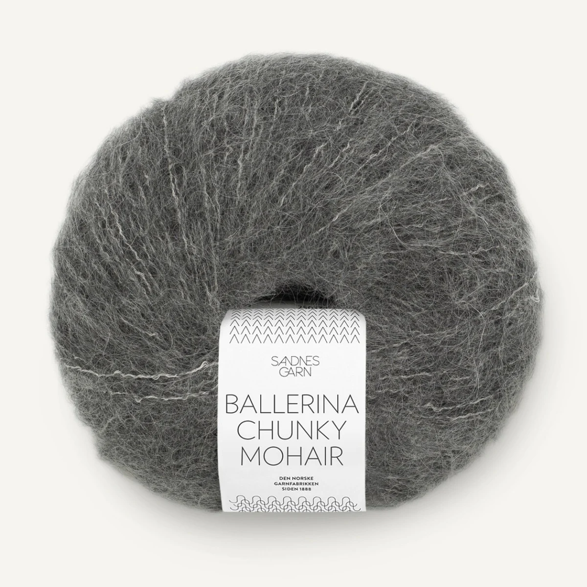 BALLERINA CHUNKY MOHAIR - DARK GREY MOTTLED (1053)