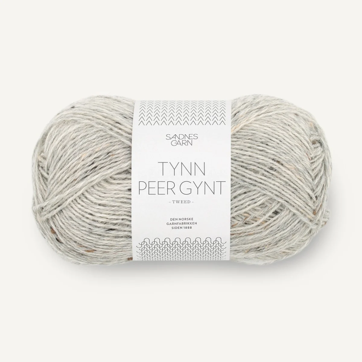 TYNN PEER GYNT - LYS GRÅMELERT MED NATUR TWEED (1034)