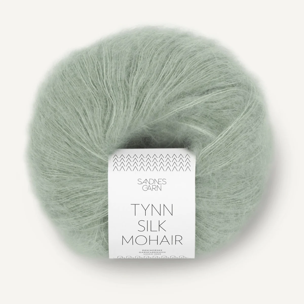 TYNN SILK MOHAIR - STØVET LYS GRØNN (8521)
