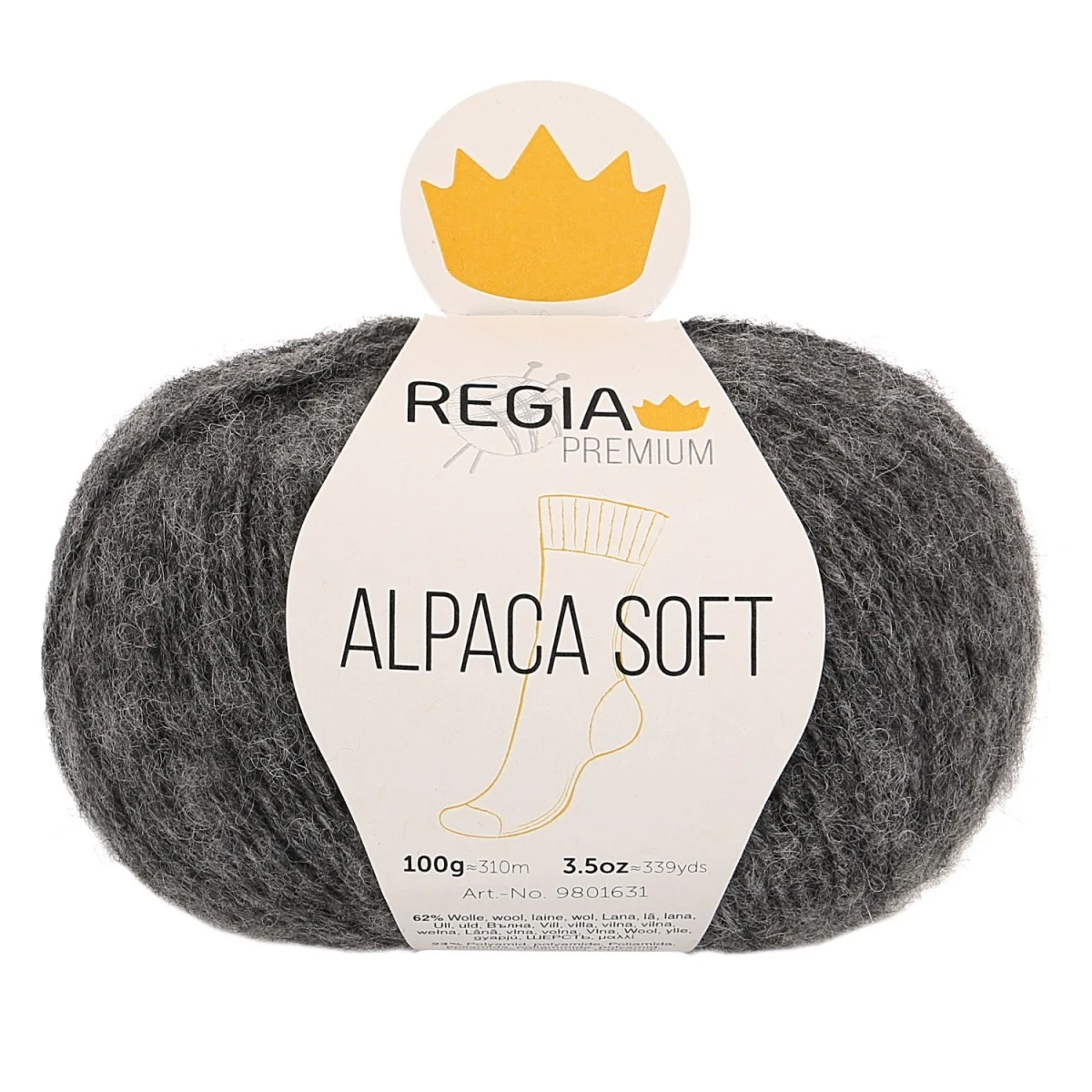 ALPACA SOFT 4-FÄDIG - PREMIUM - ANTHRAZIT MELIERT (00095)