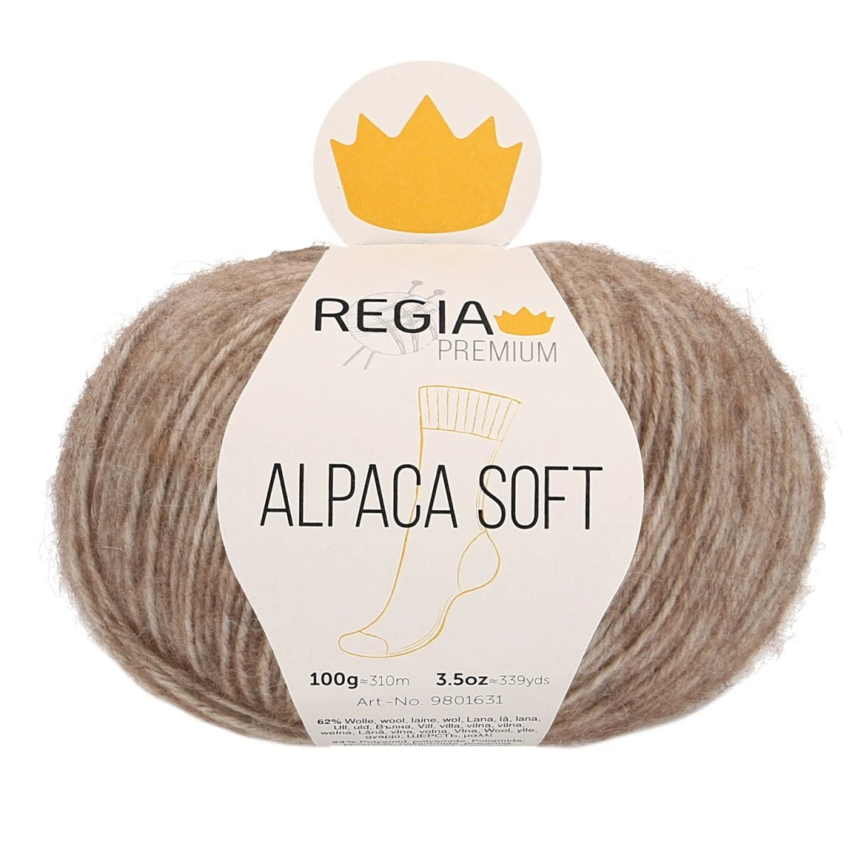 ALPACA SOFT 4-FÄDIG - PREMIUM - CAMEL MELIERT (00020)