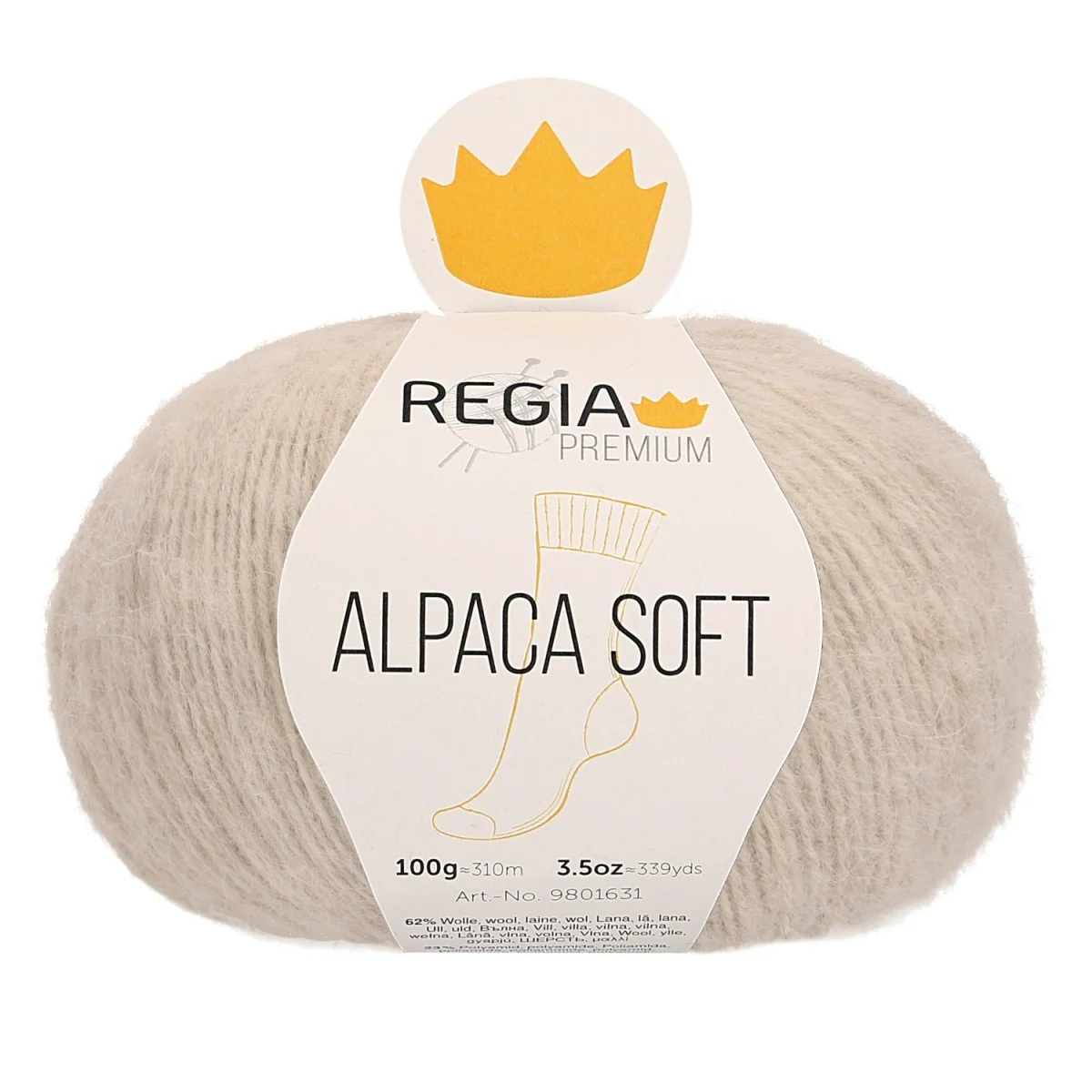 ALPACA SOFT 4-FÄDIG - PREMIUM - NATUR MELIERT (00002)
