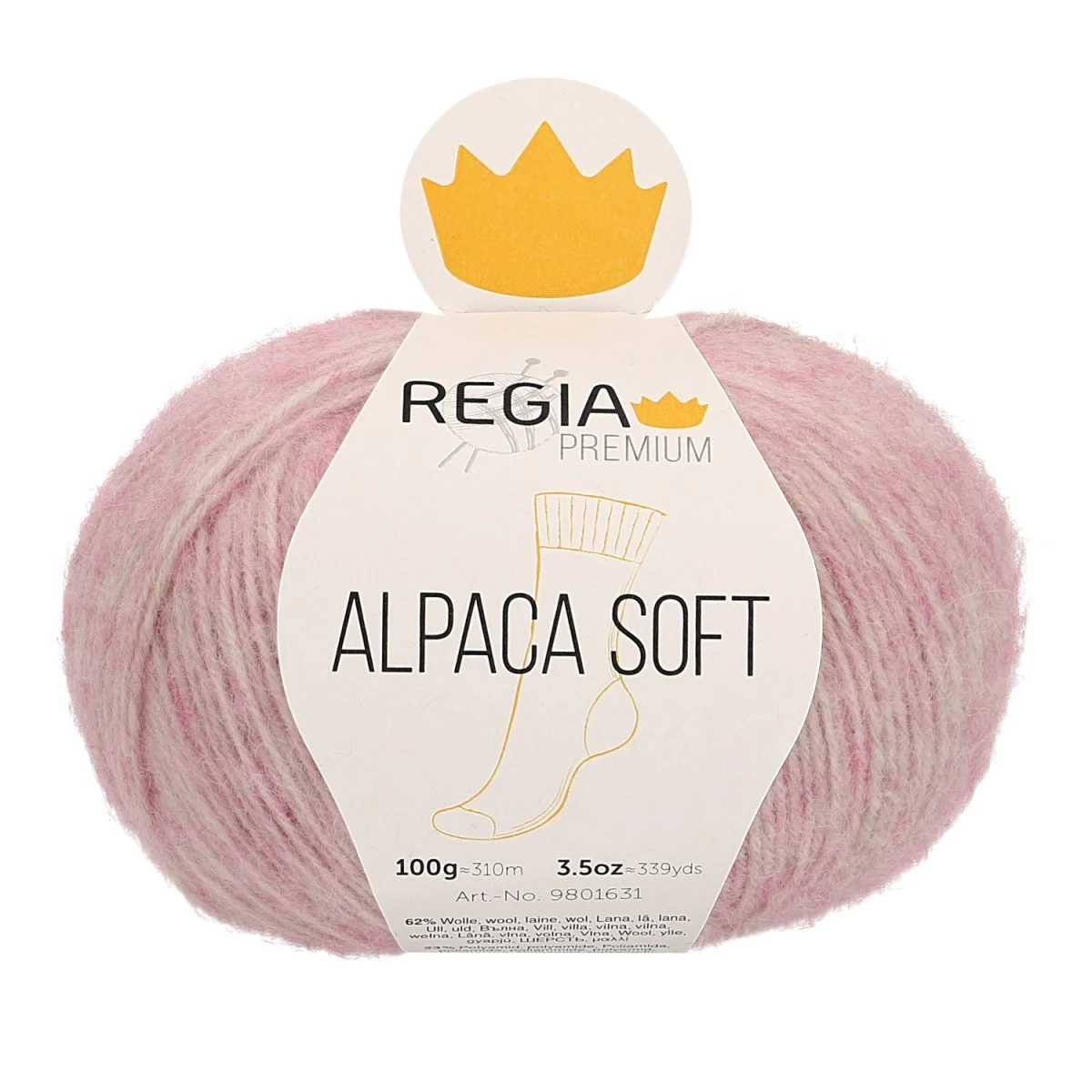 ALPACA SOFT 4-FÄDIG - PREMIUM - ROSE MELIERT (00030)