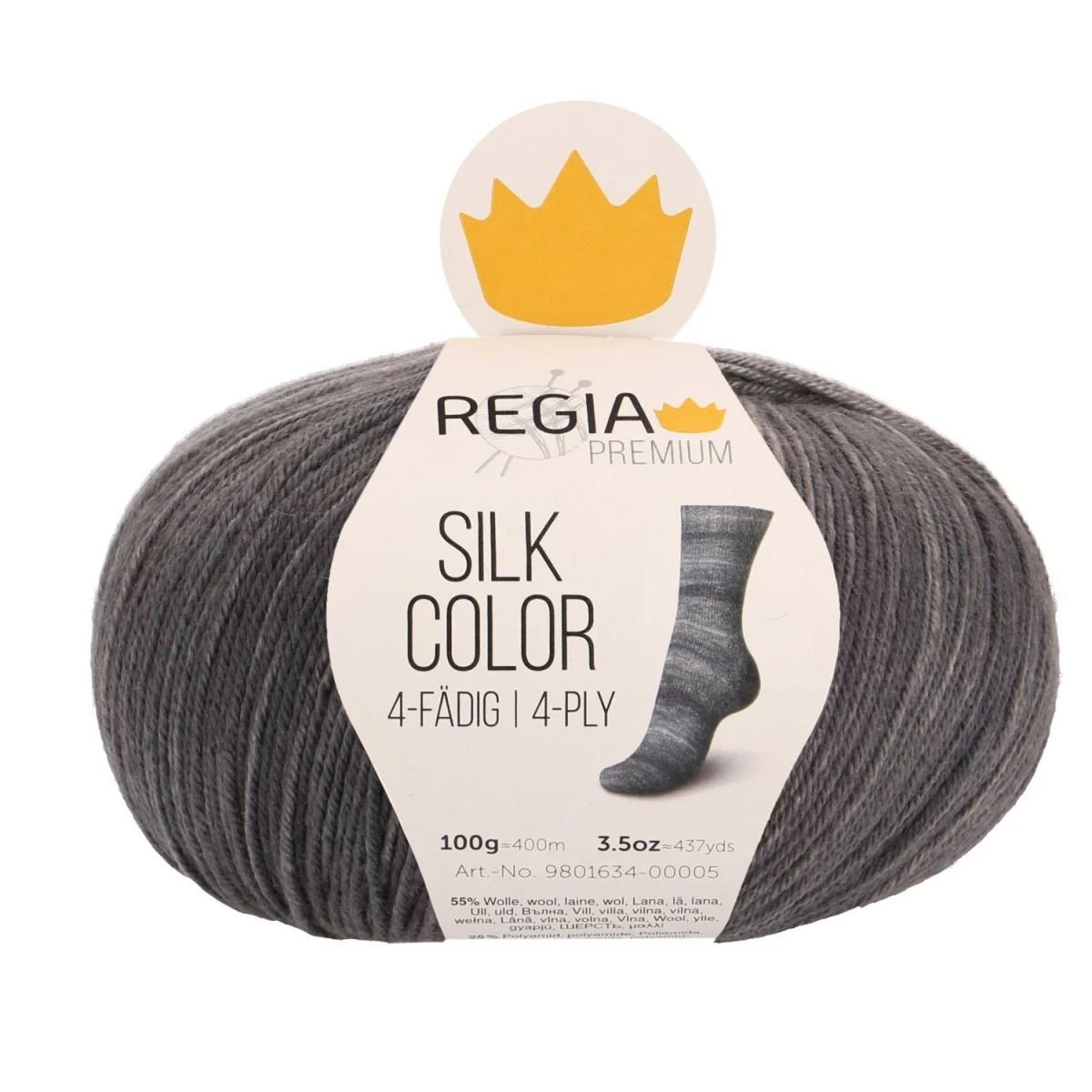 SILK COLOR 4-FÄDIG - PREMIUM - BLACK COLOR (00099)