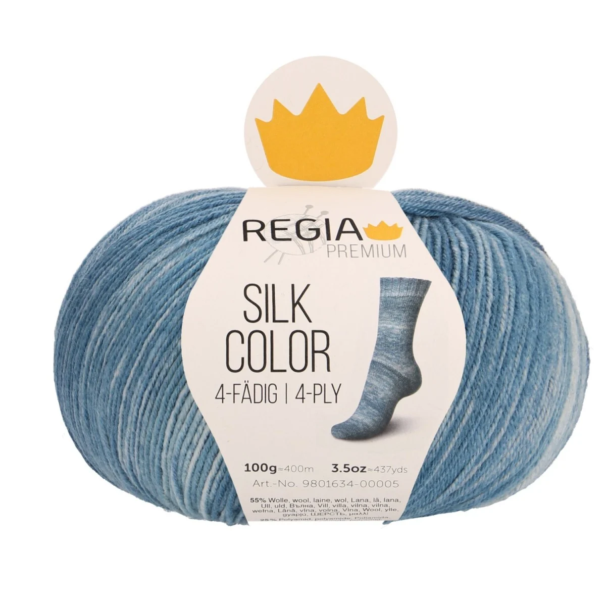 SILK COLOR 4-FÄDIG - PREMIUM - TEAL COLOR (00065)