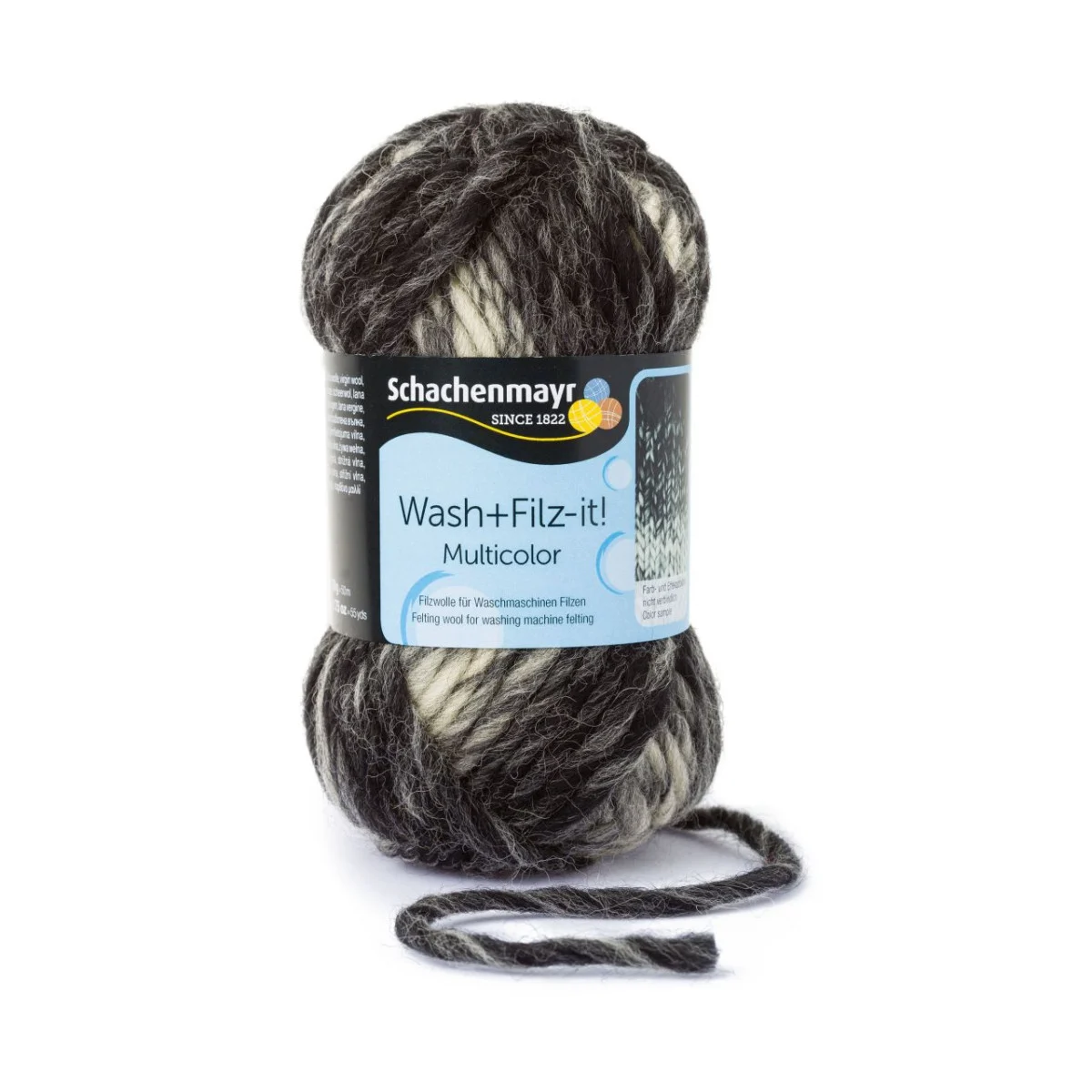 WASH+FILZ-IT! MULTICOLOR - SCHWARZ/ GRAU (00209)